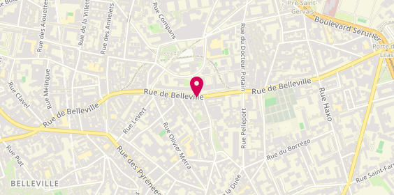 Plan de Dulong-Codelec, 210 Rue Belleville, 75020 Paris