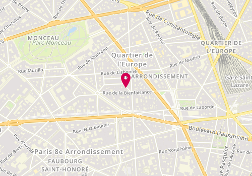 Plan de Points Fort Fichet, 1 Rue Treilhard, 75008 Paris
