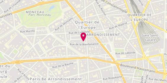Plan de Ateliers Serrureries Europe, 1 Rue Treilhard, 75008 Paris