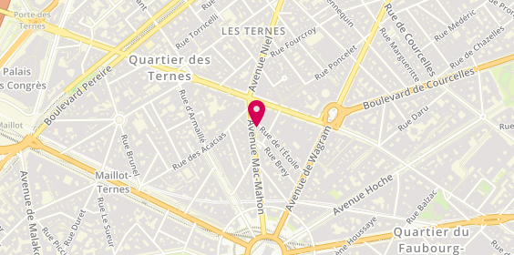 Plan de Serrurerie des Ternes, 20 Avenue Mac Mahon, 75017 Paris