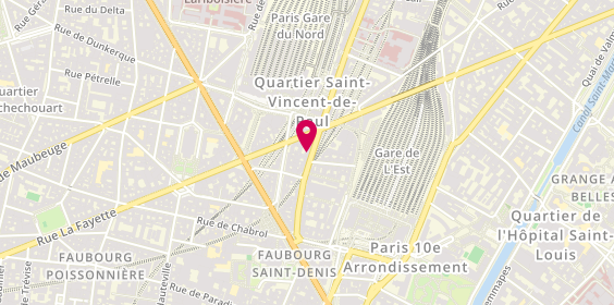 Plan de Aleph Serrurerie, 155 Rue du Fbg Saint Denis, 75010 Paris