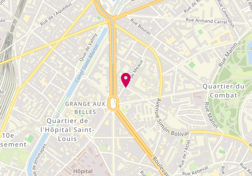 Plan de La Clef des Buttes Chaumont, 2 Rue Chaufourniers, 75019 Paris