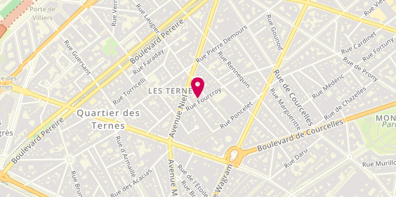 Plan de Serrurier Pragmatic Paris 17, 9 Rue Fourcroy, 75017 Paris
