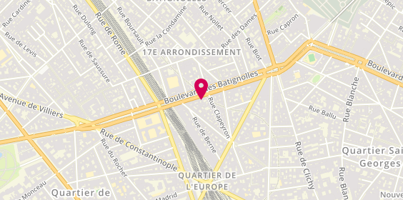 Plan de Serrureriedu 8eme, 25 Rue Clapeyron, 75008 Paris