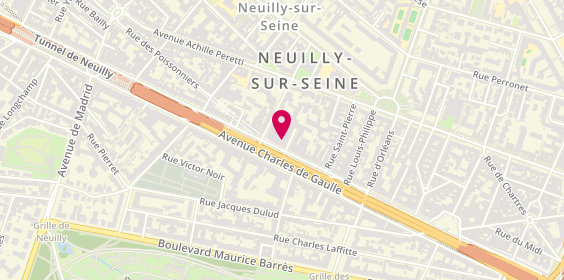 Plan de Carlalex, 108 avenue Charles de Gaulle, 92200 Neuilly-sur-Seine