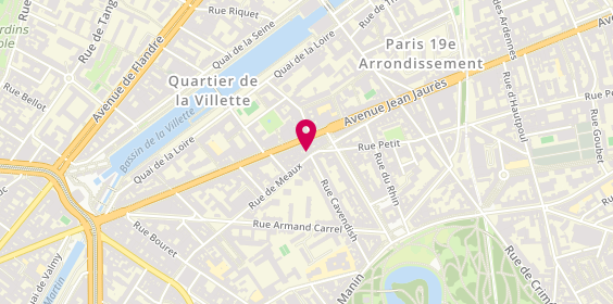 Plan de Derquenne et Beauvineau, 117 Rue de Meaux, 75019 Paris