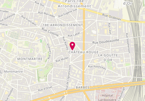 Plan de Serrurerie Raymond et Associes, 48 Rue de Clignancourt, 75018 Paris