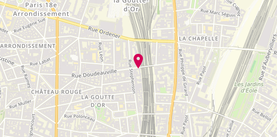 Plan de Depann'plus, 21 Rue Doudeauville, 75018 Paris