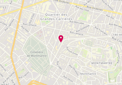 Plan de SOS Serrure, 43 Rue Caulaincourt, 75018 Paris