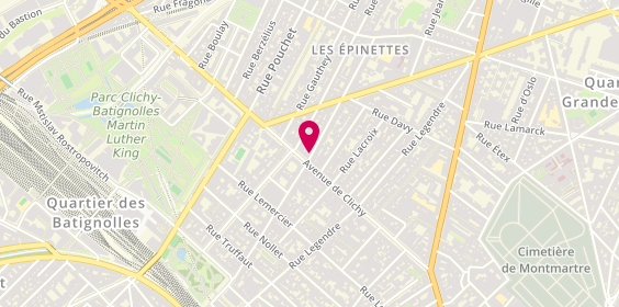 Plan de Sos Serrurier - Sos Plombier, 53 Rue des Moines, 75017 Paris