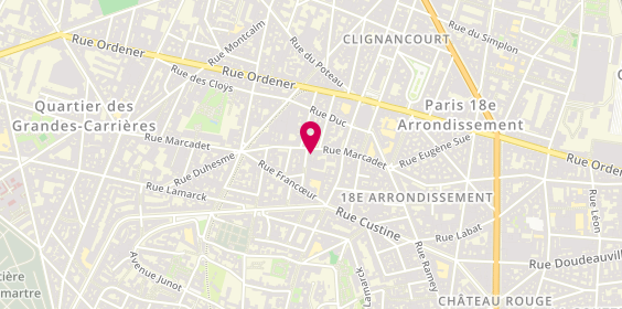 Plan de Etablissement Laroche, 115 Rue Marcadet, 75018 Paris