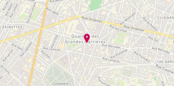 Plan de Assistance Protection Serrurerie, 201 Rue Marcadet, 75018 Paris