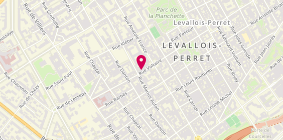 Plan de Milkle, 45 Rue Voltaire, 92300 Levallois-Perret