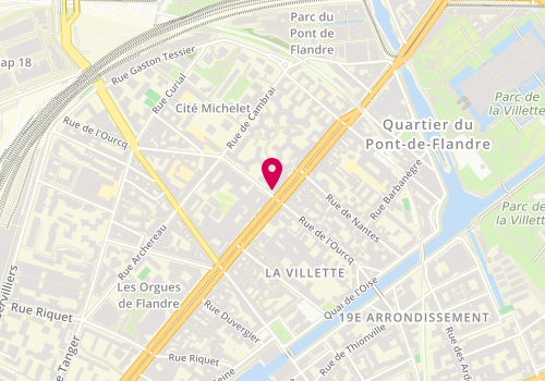 Plan de Logis Service Plus, 62 Rue Ourcq, 75019 Paris