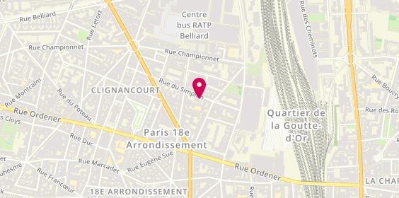 Plan de JPS Serrurerie Miroiterie, Chez Abc Liv
21Bis Rue du Simplon, 75018 Paris