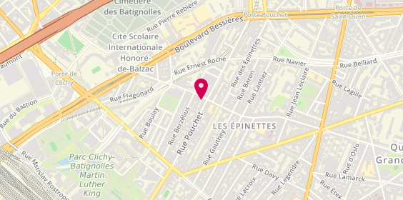 Plan de Dubois Serrurier, 65 Rue de la Jonquière, 75017 Paris