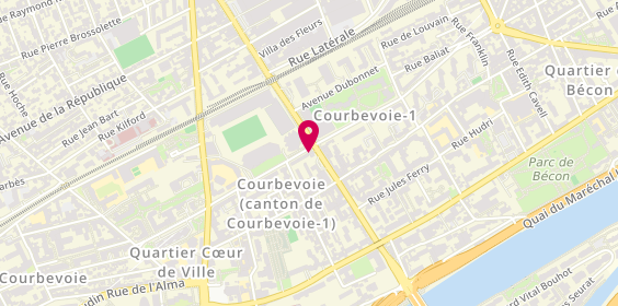 Plan de A.S.C Serruriers Conseils Ass, 46 Boulevard Aristide Briand, 92400 Courbevoie
