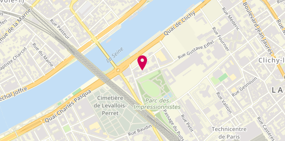 Plan de Flk serrurerie, 9 Rue Gustave Eiffel, 92110 Clichy