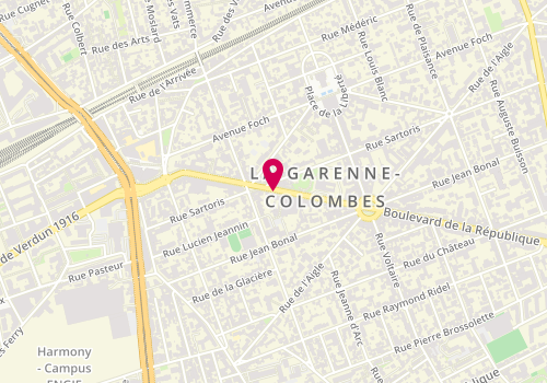Plan de Courbevoie Protection, 39 Bis Avenue Joffre, 92250 La Garenne-Colombes