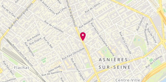Plan de Asnieres Blindage, 58 avenue d'Argenteuil, 92600 Asnières-sur-Seine