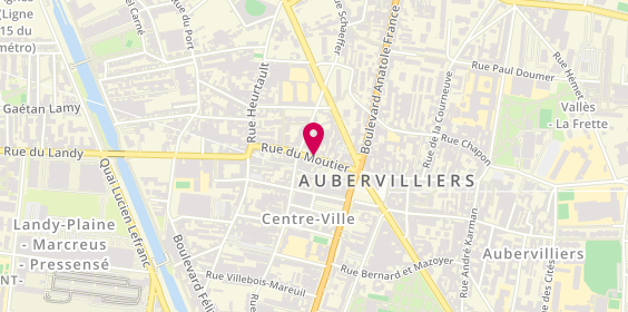 Plan de Service Serrurerie, 56 Rue Moutier, 93300 Aubervilliers