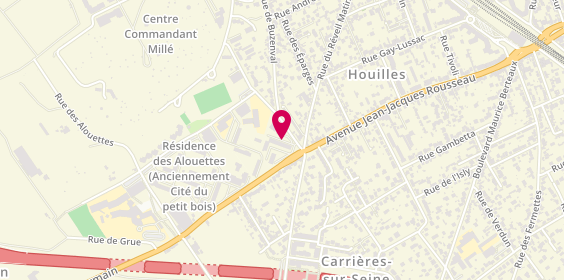 Plan de CA Services, 1 Rue Buzenval, 78420 Carrières-sur-Seine