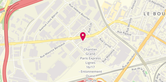 Plan de S.N.E.S Société Nouvelle Electricité Serrurerie, 11 Rue Marseillaise, 93350 Le Bourget