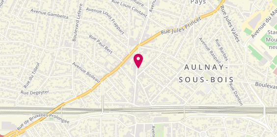 Plan de Serrurerie Anatole France, 34 avenue Anatole France, 93600 Aulnay-sous-Bois