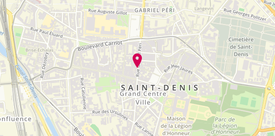 Plan de SDP Serrurerie Dépanneur Paris, 109 Rue Gabriel Péri, 93200 Saint-Denis