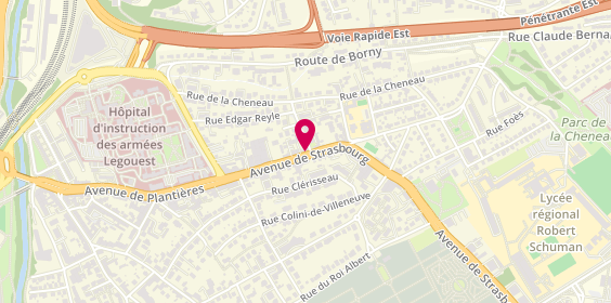 Plan de Etablissements Leon Bar, 37 Avenue de Strasbourg, 57070 Metz