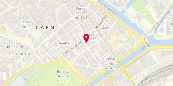 Plan de Serrurerie Lutinier Caen clé Auto C, 8 Rue des Martyrs, 14000 Caen