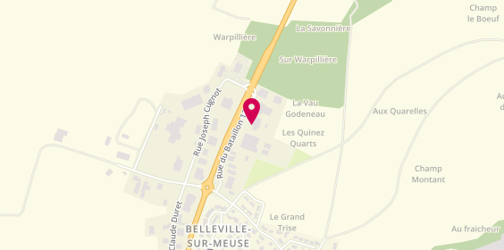 Plan de Mathieu David, 18 Rue du Bataillon 12, 55430 Belleville-sur-Meuse