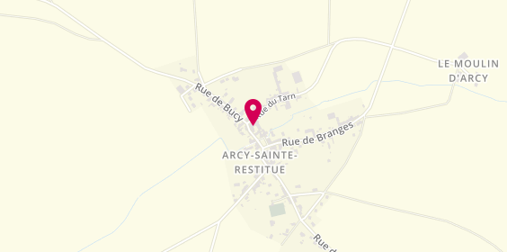 Plan de Serrurerie Laly-Charpentier, 2 Rue de Bucy, 02130 Arcy-Sainte-Restitue