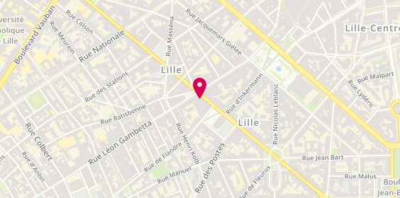 Plan de Point Fort Fichet Batipro Services, 194 Rue Solférino, 59000 Lille